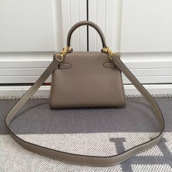 Replica Hermes Kelly 25CM Borsa Grigio Clemence Pelle Hermes Kelly 25CM Borsa Grigio Clemence Pelle imitazioni perfette