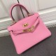 Replica Hermes Kelly 25CM Borsa rosa Clemence Pelle Hermes Kelly 25CM Borsa rosa Clemence Pelle imitazioni perfette