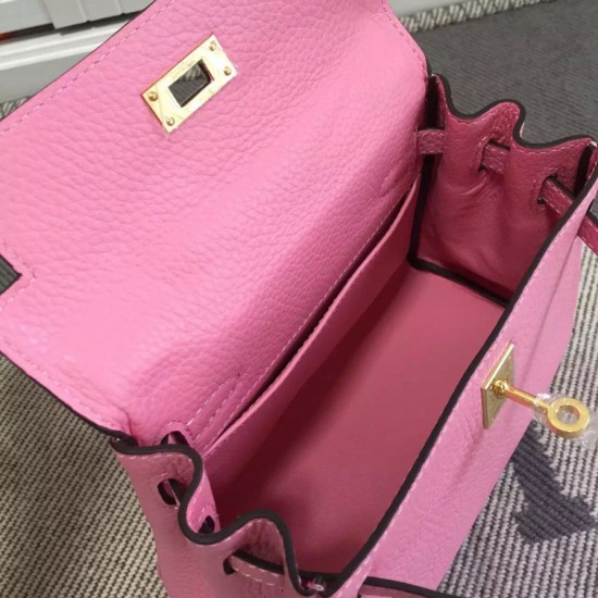 Replica Hermes Kelly 25CM Borsa rosa Clemence Pelle Hermes Kelly 25CM Borsa rosa Clemence Pelle imitazioni perfette
