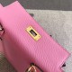 Replica Hermes Kelly 25CM Borsa rosa Clemence Pelle Hermes Kelly 25CM Borsa rosa Clemence Pelle imitazioni perfette
