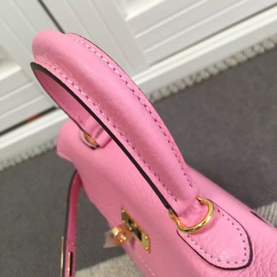Replica Hermes Kelly 25CM Borsa rosa Clemence Pelle Hermes Kelly 25CM Borsa rosa Clemence Pelle imitazioni perfette
