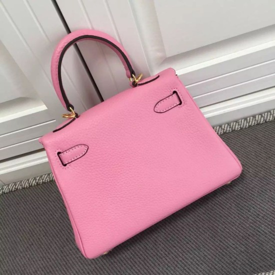 Replica Hermes Kelly 25CM Borsa rosa Clemence Pelle Hermes Kelly 25CM Borsa rosa Clemence Pelle imitazioni perfette