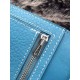 Replica perfette Hermes Bearn Portafoglio In Blue Jean pelle