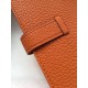 Replica perfette Hermes Bearn Portafoglio in pelle arancione