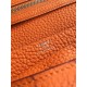 Replica perfette Hermes Bearn Portafoglio in pelle arancione