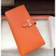 Replica Hermes Bearn Portafoglio in pelle arancione Epsom Imitazioni Replica perfette Hermes Bearn Portafoglio in pelle arancione Epsom