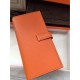 Replica Hermes Bearn Portafoglio in pelle arancione Epsom Imitazioni Replica perfette Hermes Bearn Portafoglio in pelle arancione Epsom