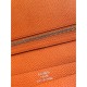 Replica Hermes Bearn Portafoglio in pelle arancione Epsom Imitazioni Replica perfette Hermes Bearn Portafoglio in pelle arancione Epsom