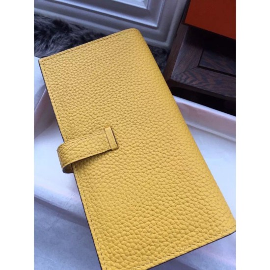 Replica Borsa Hermes Bearn Portafoglio in pelle gialla Imitazioni Replica Perfette BorsaHermes Bearn Portafoglio in pelle gialla