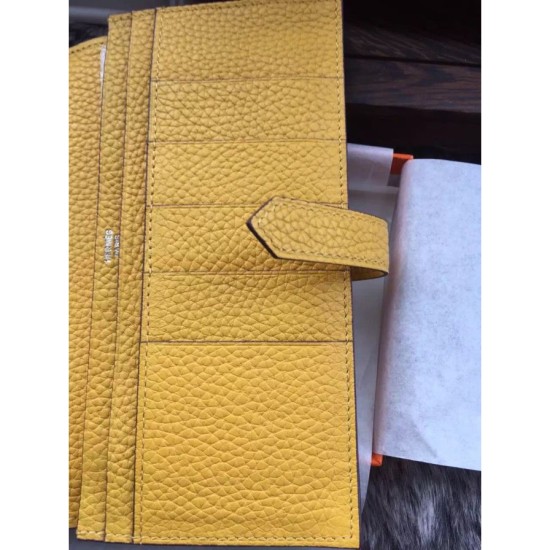 Replica Borsa Hermes Bearn Portafoglio in pelle gialla Imitazioni Replica Perfette BorsaHermes Bearn Portafoglio in pelle gialla