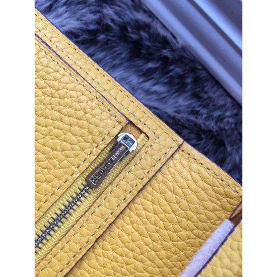 Replica Borsa Hermes Bearn Portafoglio in pelle gialla Imitazioni Replica Perfette BorsaHermes Bearn Portafoglio in pelle gialla