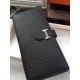 Replica Hermes Bearn Portafoglio in pelle nera Imitazioni Replica perfette Hermes Bearn Portafoglio in pelle nera
