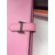 Replica perfette di alta qualit&agrave; Hermes Bearn Portafoglio in pelle rosa Epsom