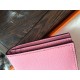 Replica perfette di alta qualit&agrave; Hermes Bearn Portafoglio in pelle rosa Epsom