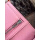 Replica perfette di alta qualit&agrave; Hermes Bearn Portafoglio in pelle rosa Epsom