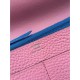 Replica Hermes Bicolor Dogon Portafoglio in pelle rosa Imitazioni Replica perfette Hermes Bicolor Dogon Portafoglio in pelle rosa