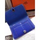 Replica Alta gamma Hermes Dogon Portafoglio blu elettrico Cuoio Imitazioni Replica perfette Alta gamma Hermes Dogon Portafoglio blu elettrico Cuoio