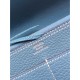 Replica Alta gamma Hermes Dogon Portafoglio In Blue Jean pelle Imitazioni Replica perfette Alta gamma Hermes Dogon Portafoglio In Blue Jean pelle
