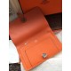 Replica di alta qualità Hermes Dogon Portafoglio in pelle arancione Imitazioni Replica perfette di alta qualità Hermes Dogon Portafoglio in pelle arancione