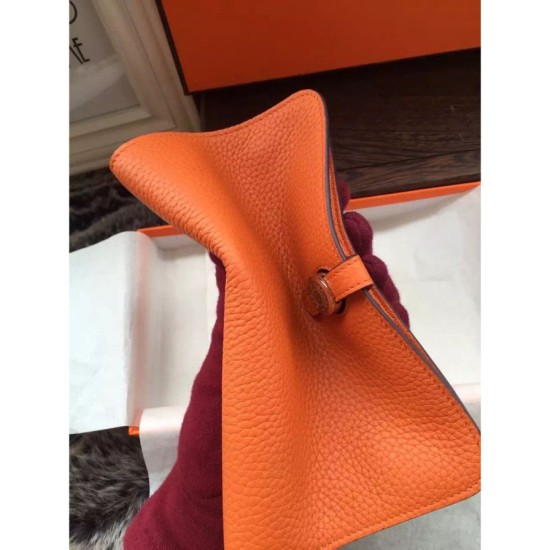 Replica di alta qualità Hermes Dogon Portafoglio in pelle arancione Imitazioni Replica perfette di alta qualità Hermes Dogon Portafoglio in pelle arancione