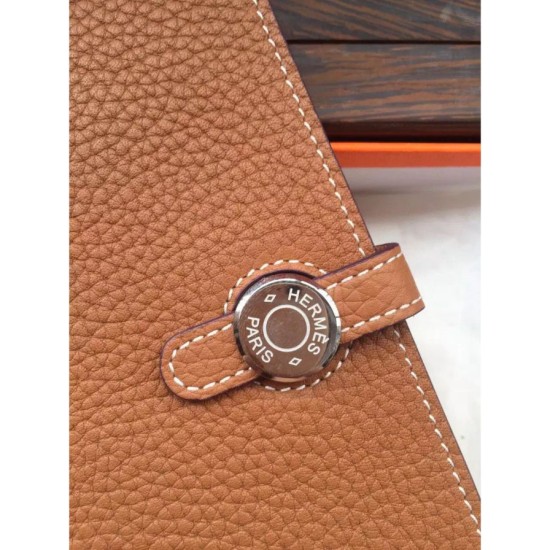 Replica Borsa imitazione Hermes Dogon Portafoglio In pelle marrone Imitazioni Replica Perfette Borsaimitazione Hermes Dogon Portafoglio In pelle marrone