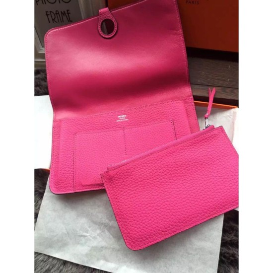 Replica Pari Hermes Dogon Portafoglio in pelle Rose Tyrien Imitazioni Replica perfette Pari Hermes Dogon Portafoglio in pelle Rose Tyrien