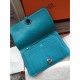 Replica Borsa Hermes Dogon Portafoglio in pelle turchese Imitazioni Replica Perfette BorsaHermes Dogon Portafoglio in pelle turchese