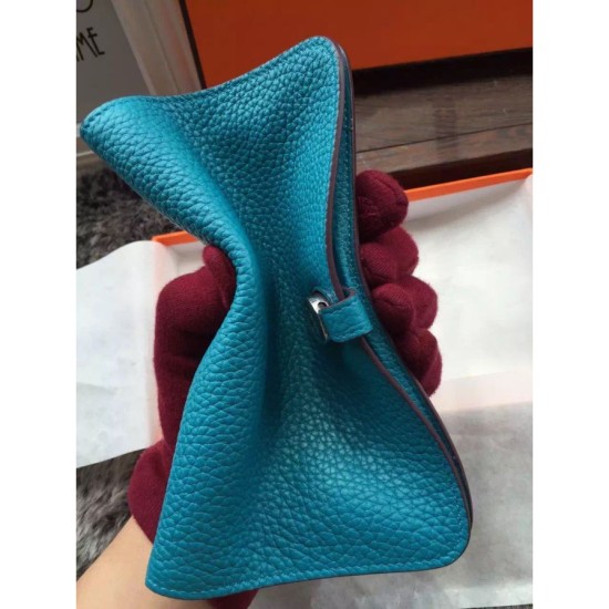 Replica Borsa Hermes Dogon Portafoglio in pelle turchese Imitazioni Replica Perfette BorsaHermes Dogon Portafoglio in pelle turchese