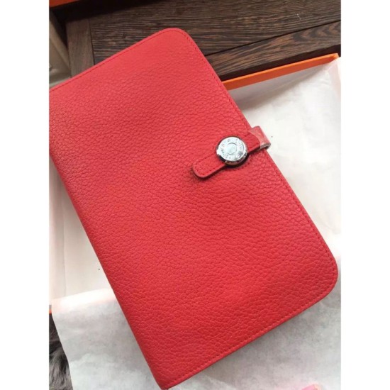 Replica Borsa Hermes Dogon Portafoglio in pelle Vermillion Imitazioni Replica Perfette BorsaHermes Dogon Portafoglio in pelle Vermillion