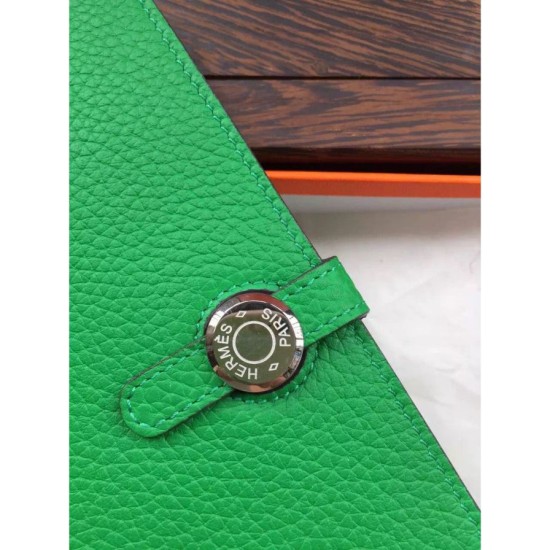 Replica Hermes Dogon Portafoglio in pelle Vert Imitazioni Replica perfette Hermes Dogon Portafoglio in pelle Vert