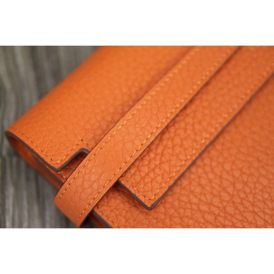 Replica Borsa di alta qualità Hermes Kelly Longue Portafoglio in pelle arancione Clemence Imitazioni Replica Perfette Borsadi alta qualità Hermes Kelly Longue Portafoglio in pelle arancione Clemence
