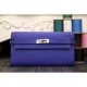 Replica Pari di alta qualità Hermes Kelly Longue Portafoglio in pelle blu elettrico Clemence Imitazioni Replica perfette Pari di alta qualità Hermes Kelly Longue Portafoglio in pelle blu elettrico Clemence