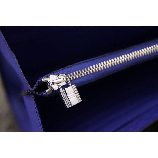 Replica Pari di alta qualità Hermes Kelly Longue Portafoglio in pelle blu elettrico Clemence Imitazioni Replica perfette Pari di alta qualità Hermes Kelly Longue Portafoglio in pelle blu elettrico Clemence
