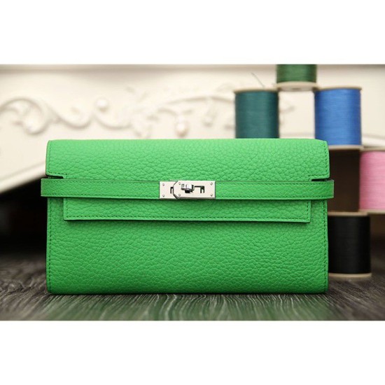 Replica Alta gamma Dettagli perfetti Hermes Kelly Longue Portafoglio in pelle di bambù Clemence Imitazioni Replica perfette Alta gamma Dettagli perfetti Hermes Kelly Longue Portafoglio in pelle di bambù Clemence