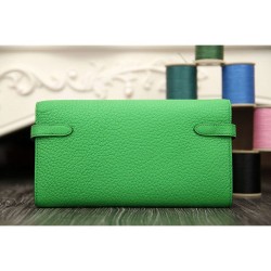 Dettagli perfetti Hermes Kelly Longue Portafoglio in pelle di bambù Clemence Dettagli perfetti Hermes Kelly Longue Portafoglio in pelle di bambù Clemence