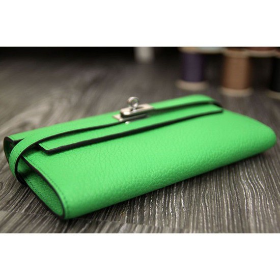 Replica Alta gamma Dettagli perfetti Hermes Kelly Longue Portafoglio in pelle di bambù Clemence Imitazioni Replica perfette Alta gamma Dettagli perfetti Hermes Kelly Longue Portafoglio in pelle di bambù Clemence