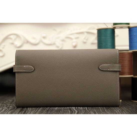 Replica Pari Hermes Kelly Longue Portafoglio in pelle étoupe Epsom Imitazioni Replica perfette Pari Hermes Kelly Longue Portafoglio in pelle étoupe Epsom