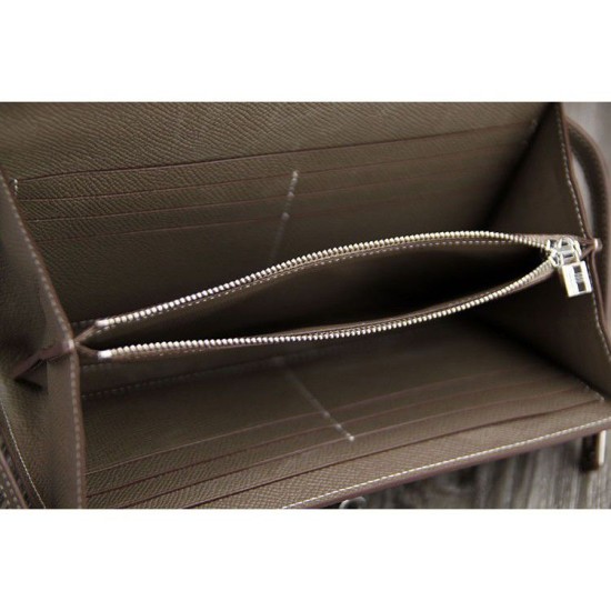 Replica Pari Hermes Kelly Longue Portafoglio in pelle étoupe Epsom Imitazioni Replica perfette Pari Hermes Kelly Longue Portafoglio in pelle étoupe Epsom