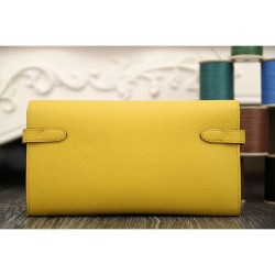 Replica Borsa di alta qualità Hermes Kelly Longue Portafoglio in pelle gialla Epsom Imitazioni Replica Perfette Borsadi alta qualità Hermes Kelly Longue Portafoglio in pelle gialla Epsom