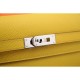 Replica Perfette Borsadi alta qualit&agrave; Hermes Kelly Longue Portafoglio in pelle gialla Epsom