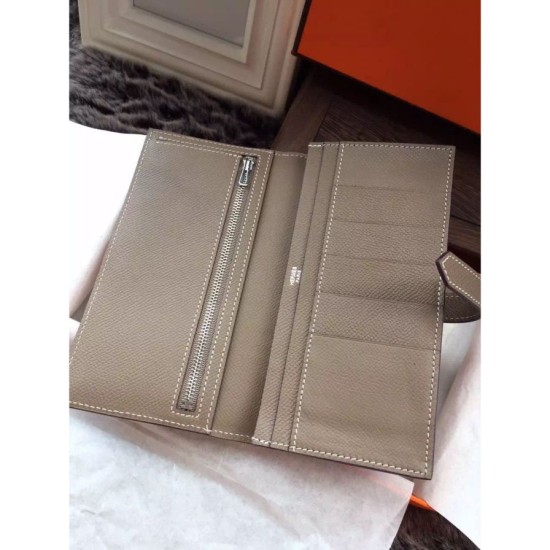 Replica Portafoglio Hermes Bearn in pelle Etain Epsom Imitazioni Replica perfette Portafoglio Hermes Bearn in pelle Etain Epsom