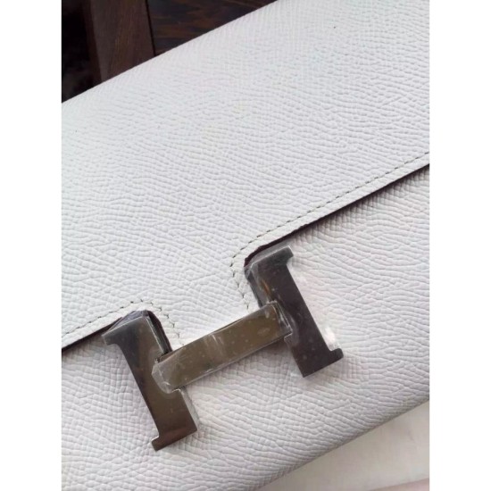 Replica Borsa Portafoglio Hermes Costanza a lungo in pelle bianca Epsom Imitazioni Replica Perfette BorsaPortafoglio Hermes Costanza a lungo in pelle bianca Epsom