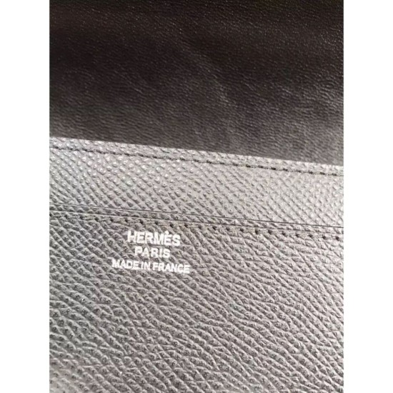 Replica Alta gamma Dettagli perfetti Portafoglio Hermes Costanza a lungo in pelle nera Epsom Imitazioni Replica perfette Alta gamma Dettagli perfetti Portafoglio Hermes Costanza a lungo in pelle nera Epsom