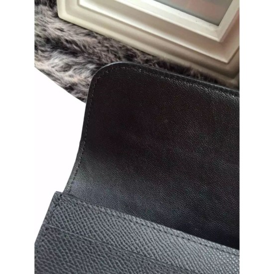 Replica Alta gamma Dettagli perfetti Portafoglio Hermes Costanza a lungo in pelle nera Epsom Imitazioni Replica perfette Alta gamma Dettagli perfetti Portafoglio Hermes Costanza a lungo in pelle nera Epsom