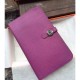 Replica perfette Portafoglio Hermes Dogon  in pelle Cyclamen