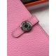 Replica Pari di alta qualità Portafoglio Hermes Dogon in pelle rosa Imitazioni Replica perfette Pari di alta qualità Portafoglio Hermes Dogon in pelle rosa