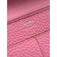 Replica Pari di alta qualità Portafoglio Hermes Dogon in pelle rosa Imitazioni Replica perfette Pari di alta qualità Portafoglio Hermes Dogon in pelle rosa