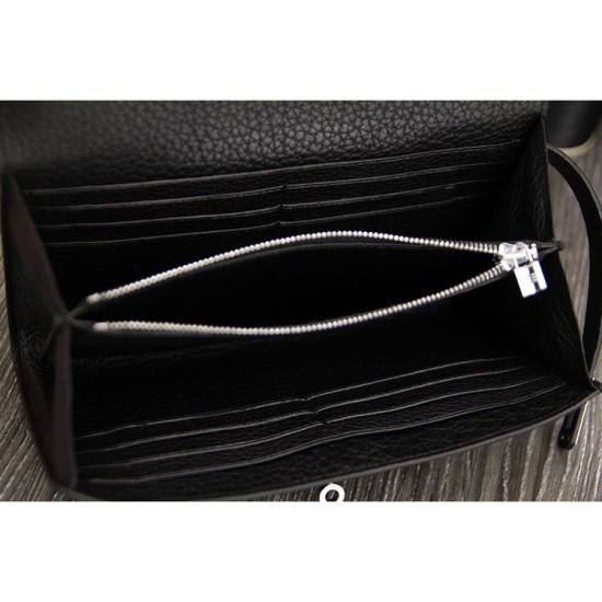 Replica Alta gamma Portafoglio Hermes Kelly Longue in pelle nera Clemence Imitazioni Replica perfette Alta gamma Portafoglio Hermes Kelly Longue in pelle nera Clemence