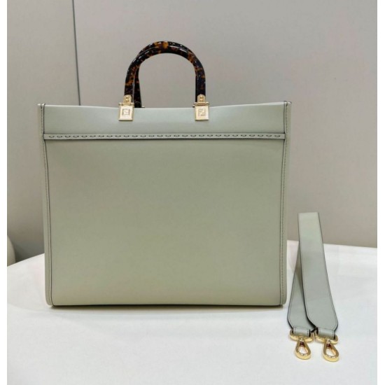 Replica Perfette  Perfetta tote media Fendi Sunshine verde chiaro imitazioni