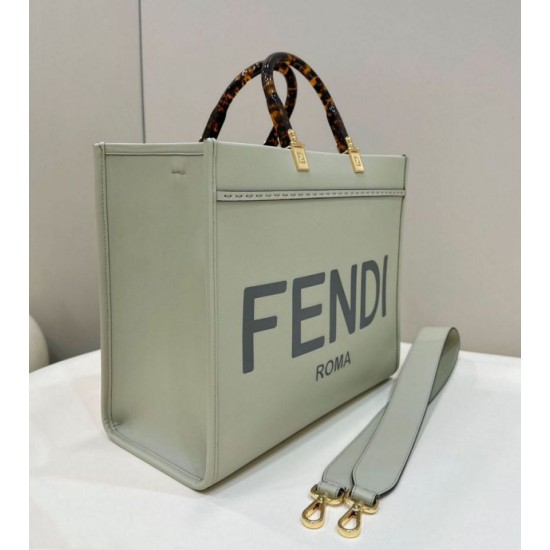 Replica Perfette  Perfetta tote media Fendi Sunshine verde chiaro imitazioni